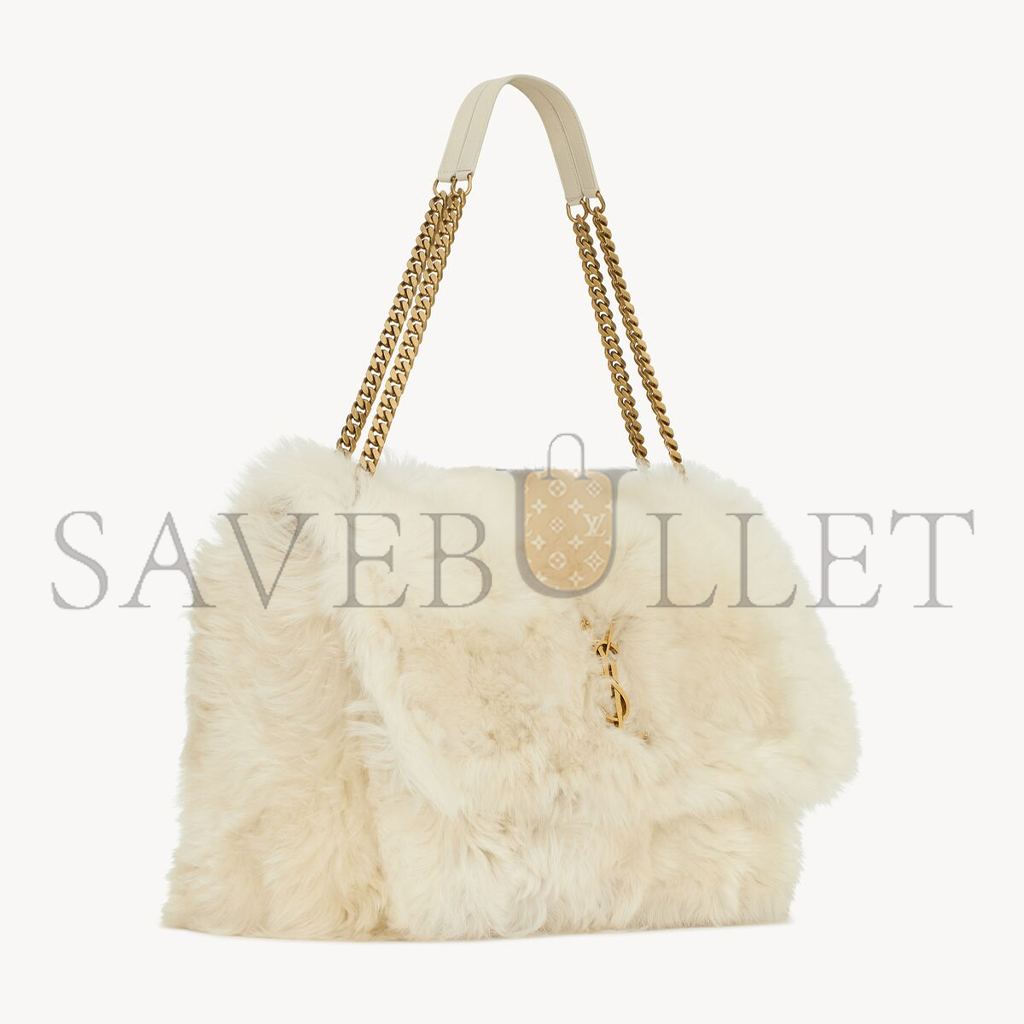 YSL NIKI OVERSIZED IN SHEARLING 801627AAD1N9483 (47*34*16cm)